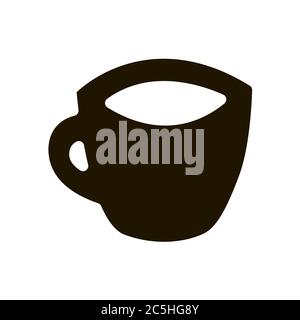 Tasse Tee-Ikone in trendigen flachen Stil isoliert. EPS 10. Stock Vektor