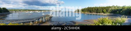 Panorama des Southwest Harbor, Mount Desert Island, Maine, USA Stockfoto