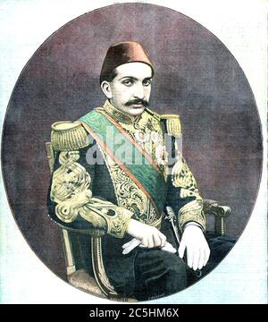 ABDUL HAMID II (1842-1918) 34. Sultan des Osmanischen Reiches Stockfoto