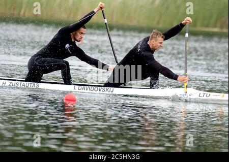 Kanu sport, Litauisch Athlet Hannele Zustautas Stockfoto