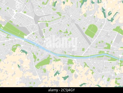 vektor Stadtplan von Florenz, Italien Stock Vektor