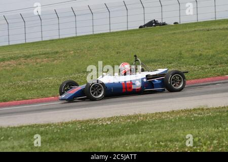 Mid-Ohio Raceway, 2. Kurve. Stockfoto