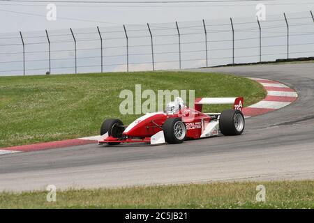 Mid-Ohio Raceway, 2. Kurve. Stockfoto