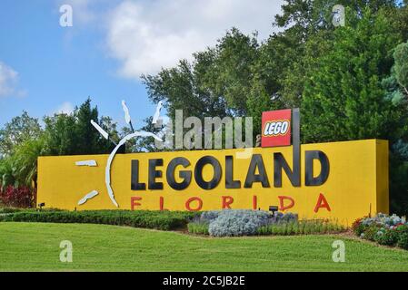 ORLANDO, FL-20 JUNI 2020- Blick auf den Legoland Florida Resort Themenpark in Orlando, Florida. Stockfoto