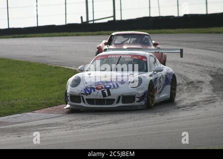 Mid-Ohio Raceway, 2. Kurve. Stockfoto