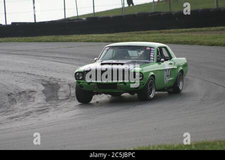 Mid-Ohio Raceway, 2. Kurve. Stockfoto