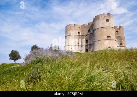Evoramonte Stadtburg in Alentejo, Portugal Stockfoto