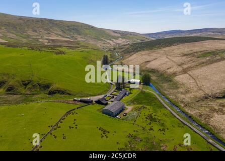 Tarras Valley, Teil der Langholm Moor Community Buyout, um Land von Buccleuch Estates zu kaufen, um das Tarras Valley Nature Reserve zu schaffen. Stockfoto