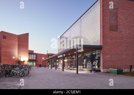 JOENSUU / FINNLAND - Oktober 15 2018: Gebäude der Universität Ostfinnland Stockfoto