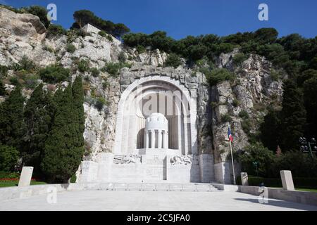 Monument aux Morts, Nizza, Provence-Alpes-Cote d'Azur, Frankreich, Europa Stockfoto