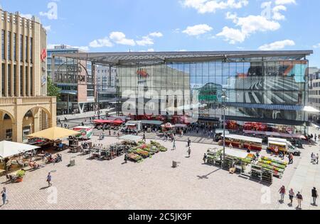 Berlin, Deutschland. Juli 2020. Das Kaufhof Kaufhaus am Markt. Quelle: Paul Zinken/dpa/ZB/dpa/Alamy Live News Stockfoto