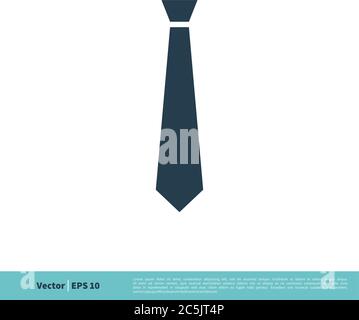 Symbol Für Krawatte Vektor Logo Vorlage Illustration Design. Vektor EPS 10. Stock Vektor