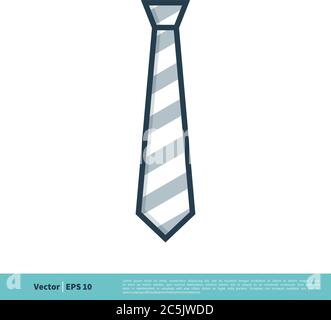 Symbol Für Krawatte Vektor Logo Vorlage Illustration Design. Vektor EPS 10. Stock Vektor