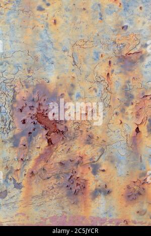 Old Weathered Rusty Metal Texture nützlich für Hintergründe und Overlays Stockfoto