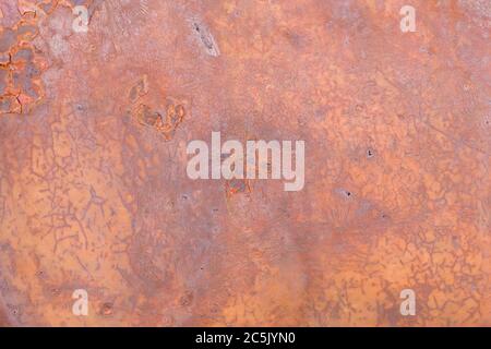 Old Weathered Rusty Metal Texture nützlich für Hintergründe und Overlays Stockfoto