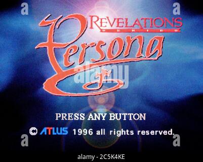 Persona Revelations – Sony PlayStation 1 PS1 PSX – nur für redaktionelle Zwecke Stockfoto