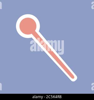 Cartoon-Thermometer. Vektorgrafik. Stock Vektor