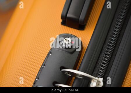 TSA akzeptiert Schloss auf Gepäcktasche oder Koffer (Transport Security Administration of US) Stockfoto