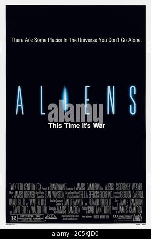 Aliens (1986) Regie: James Cameron mit Sigourney Weaver, Michael Biehn, Carrie Henn und Michael Biehn. Ripley kehrt zurück und dieses Mal ist es Krieg in dieser fantastischen Fortsetzung von Alien. Spiel über Mann, Spiel über! Stockfoto