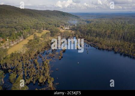 Mountain Lagoon im Wollemi National Park im regionalen New South Wales Stockfoto