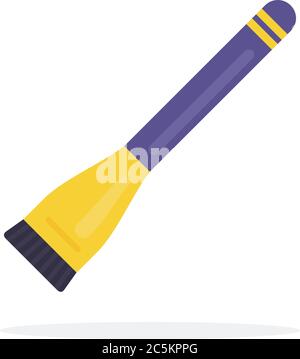 Kurzer Pinsel für Schatten Vektor-Symbol flach isoliert Illustration Stock Vektor