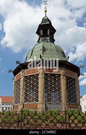 Wasserwerk, Marktplatz, Wismar, Mecklenburg-Vorpommern, Deutschland Stockfoto
