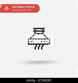 Bereich einfaches Vektorsymbol. Illustration Symbol Design Vorlage für Web mobile UI Element. Perfekte Farbe modernes Piktogramm auf bearbeitbaren Strich. Bereichssymbole für Ihr Geschäftsprojekt Stock Vektor