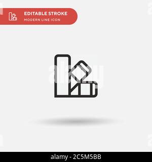 Einfaches Pantone-Vektorsymbol. Illustration Symbol Design Vorlage für Web mobile UI Element. Perfekte Farbe modernes Piktogramm auf bearbeitbaren Strich. Pantone-Symbole für Ihr Geschäftsprojekt Stock Vektor