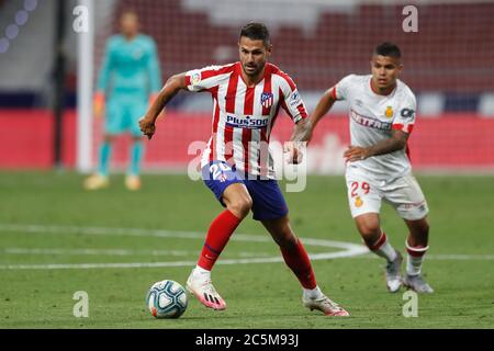 Madrid, Spanien. Juli 2020. Vitolo (Atletico) Fußball: Spanisches Spiel 'La Liga Santander' zwischen Club Atletico de Madrid 3-0 RCD Mallorca im Estadio Wanda Metropolitano in Madrid, Spanien. Quelle: Mutsu Kawamori/AFLO/Alamy Live News Stockfoto