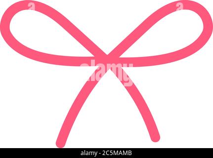 Rosa Band auf weißem Hintergrund. Vektor. Stock Vektor