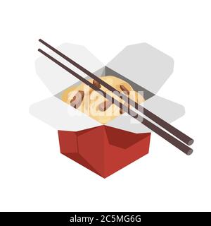 Fast Food japan auf weißem Hintergrund. Vektorgrafik. EPS 10. Stock Vektor