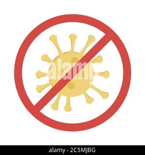 Corona Virus 2019-nCoV auf weißem Hintergrund. Trendy flachen Stil für Grafik-Design, Web-Site. Vektorgrafik EPS 10. Stock Vektor