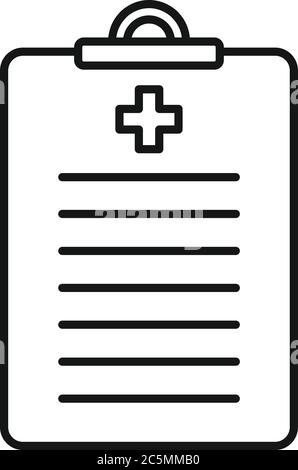 Symbol für die endokrinologische Patientenkarte. Vektorsymbol für endokrinologische Patientenkarten für das Webdesign auf weißem Hintergrund Stock Vektor