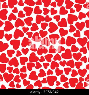 Happy Valentine's Day Herz nahtlose Muster Vektor Illustration Stock Vektor