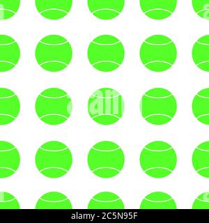 Grün Tennisball nahtlose Vektor Muster Hintergrund Stock Vektor