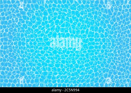 Abstraktes Layout für Vektorgrafik der Wasseroberfläche Stock Vektor