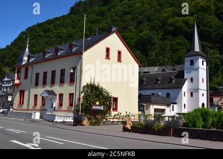 Am Wasser Brodenbach, Moseltal Stockfoto