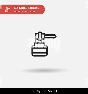 Einfaches Vektor-Symbol für Honig. Illustration Symbol Design Vorlage für Web mobile UI Element. Perfekte Farbe modernes Piktogramm auf bearbeitbaren Strich. Honey Icons für Ihr Business-Projekt Stock Vektor