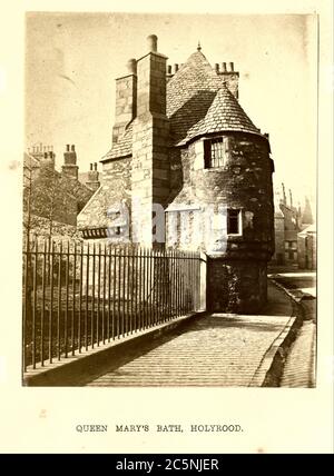 Queen Mary's Bath, Holyrood, 1868. Foto: Archibald Burns (1831–1880). Stockfoto