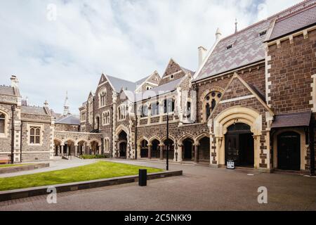 Das Arts Centre Christchurch Neuseeland Stockfoto