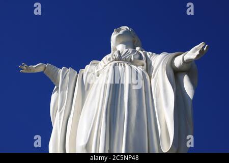 Blick von der Spitze des Santa Lucia Hügels, Santiago, Chile Stockfoto