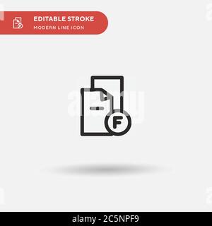 Einfaches Vektorsymbol fehlgeschlagen. Illustration Symbol Design Vorlage für Web mobile UI Element. Perfekte Farbe modernes Piktogramm auf bearbeitbaren Strich. Fehlgeschlagene Symbole für Ihr Geschäftsprojekt Stock Vektor