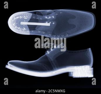 Herren Brogue Schuhe, X-ray. Stockfoto