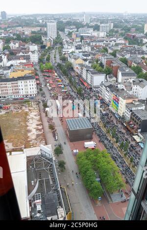 Biker, Demo, Korso, Hamburg, Reeperbahn, St. Pauli, Spielbudenplatz, 04.07.2020 Stockfoto