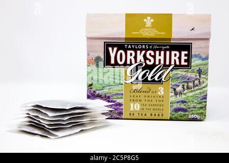 Yorkshire Gold Teebeutel Stockfoto