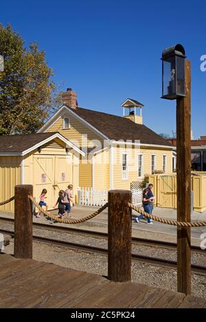 Old Sacramento Schulhaus Museum, Sacramento, Kalifornien, USA Stockfoto