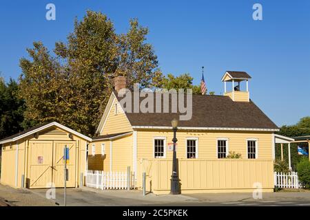 Old Sacramento Schulhaus Museum, Sacramento, Kalifornien, USA Stockfoto