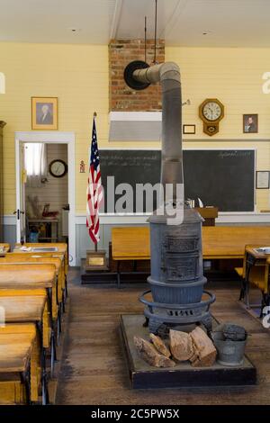 Old Sacramento Schulhaus Museum, Sacramento, Kalifornien, USA Stockfoto