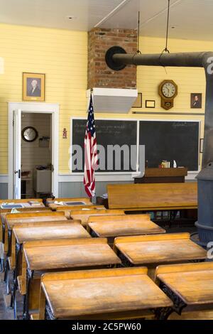 Old Sacramento Schulhaus Museum, Sacramento, Kalifornien, USA Stockfoto