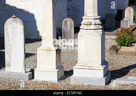 Friedhof in Mission San Jose, Fremont, Kalifornien, USA Stockfoto